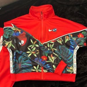 Nike Tropical Hyper Femme Print Tracksuit Size S